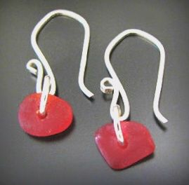 Rare Red on Sterling Silver