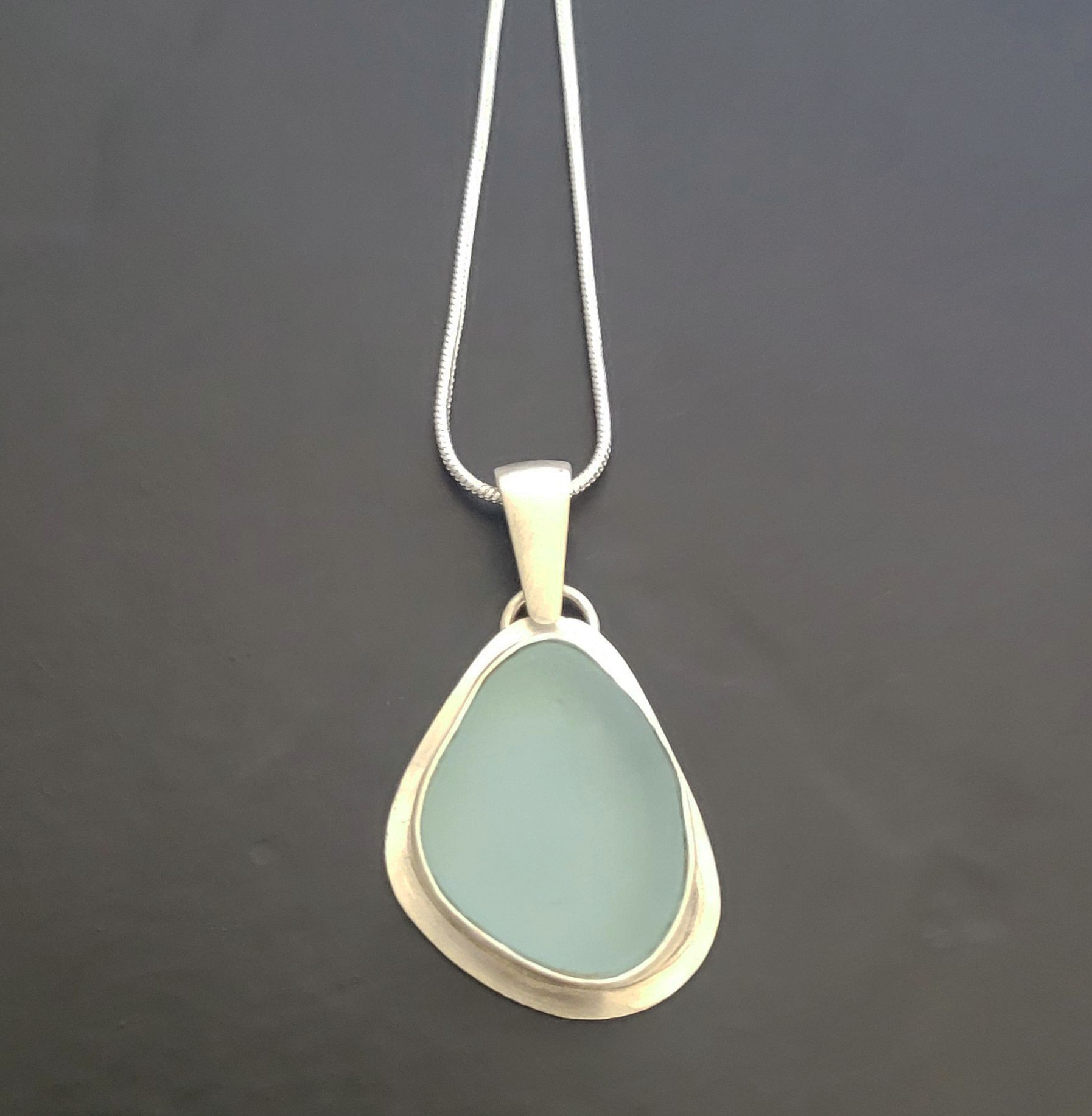 Aqua Shores Sea Glass Necklace