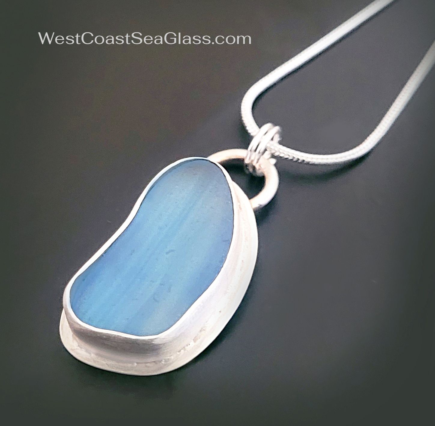 Soft Blue in Silver Necklace Soft Blue in Silver Necklace