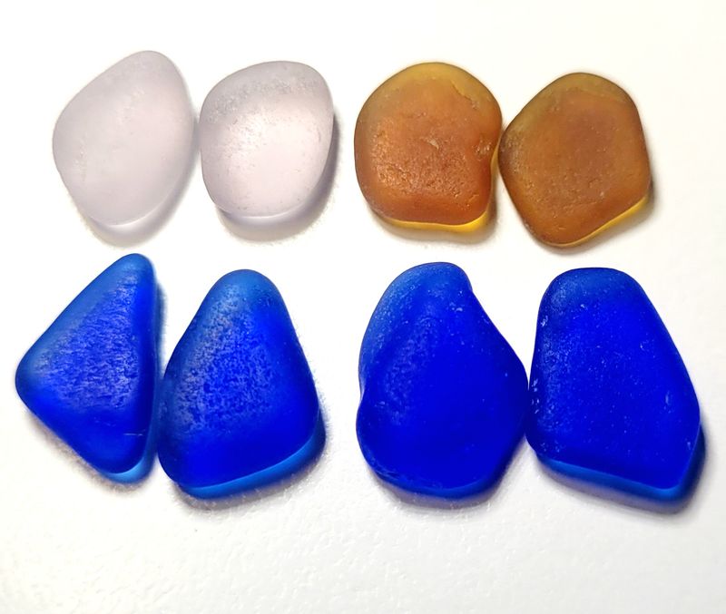 Honey, Pink, and Cobalt Pairs - 8pcs Honey, Pink, and Cobalt Pairs - 8pcs