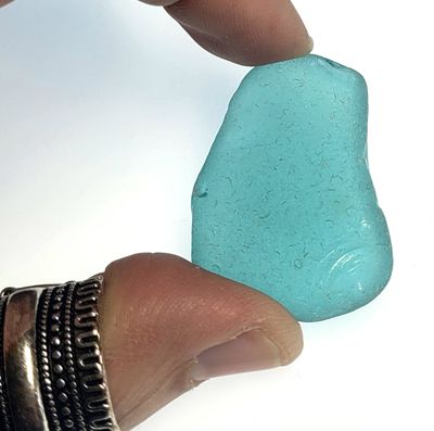 Aqua Blue Pendant Size