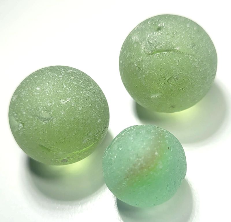 Antique Sea Worn Marbles - 3pcs Antique Sea Worn Marbles - 3pcs