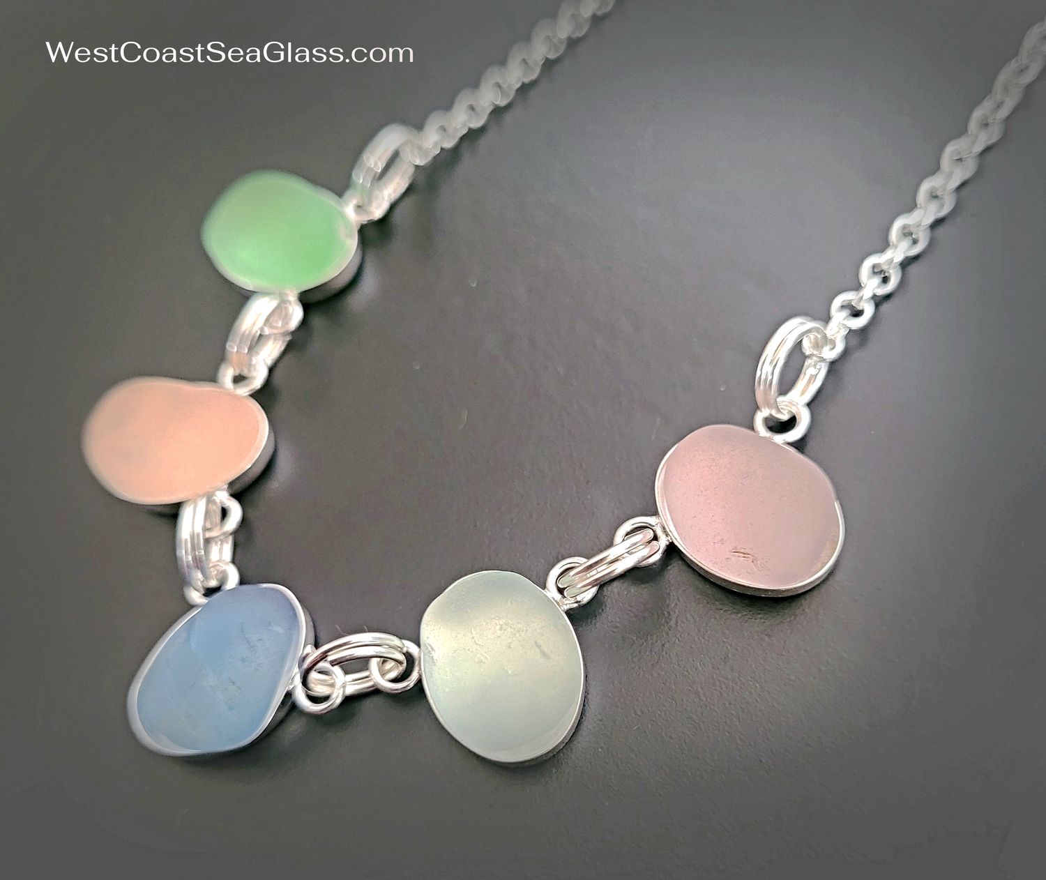 Oceanic Sea Glass Pastels Necklace