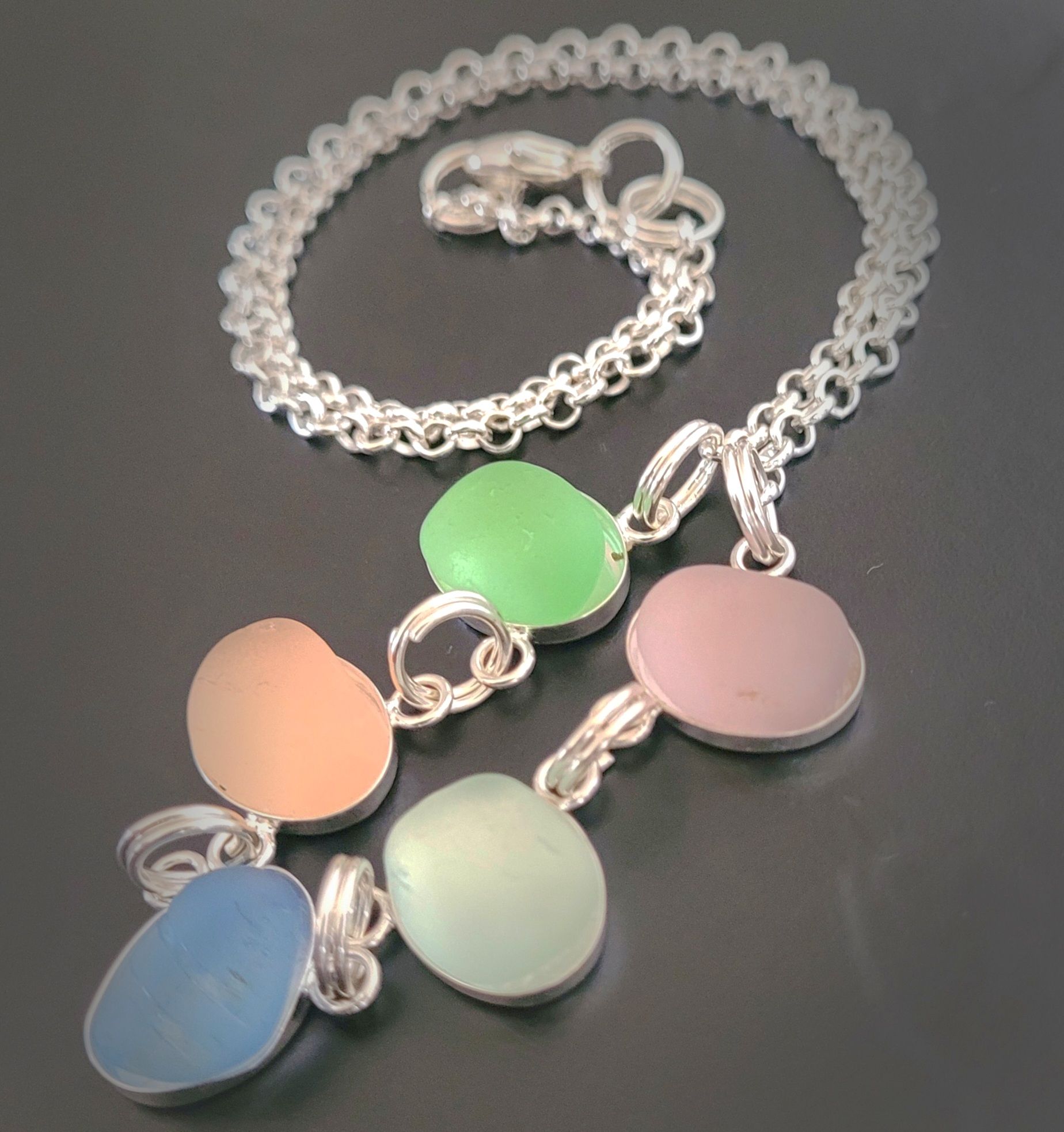 Oceanic Sea Glass Pastels Necklace