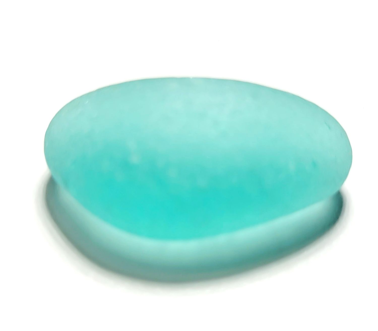 Deep Aqua Blue Crescent