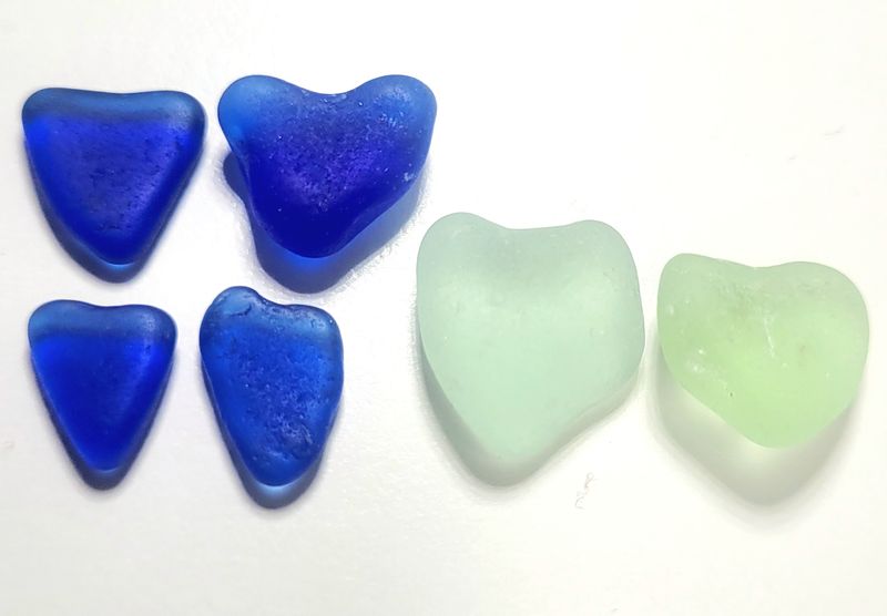 Blue Heart Pairs - 6pcs Blue Heart Pairs - 6pcs