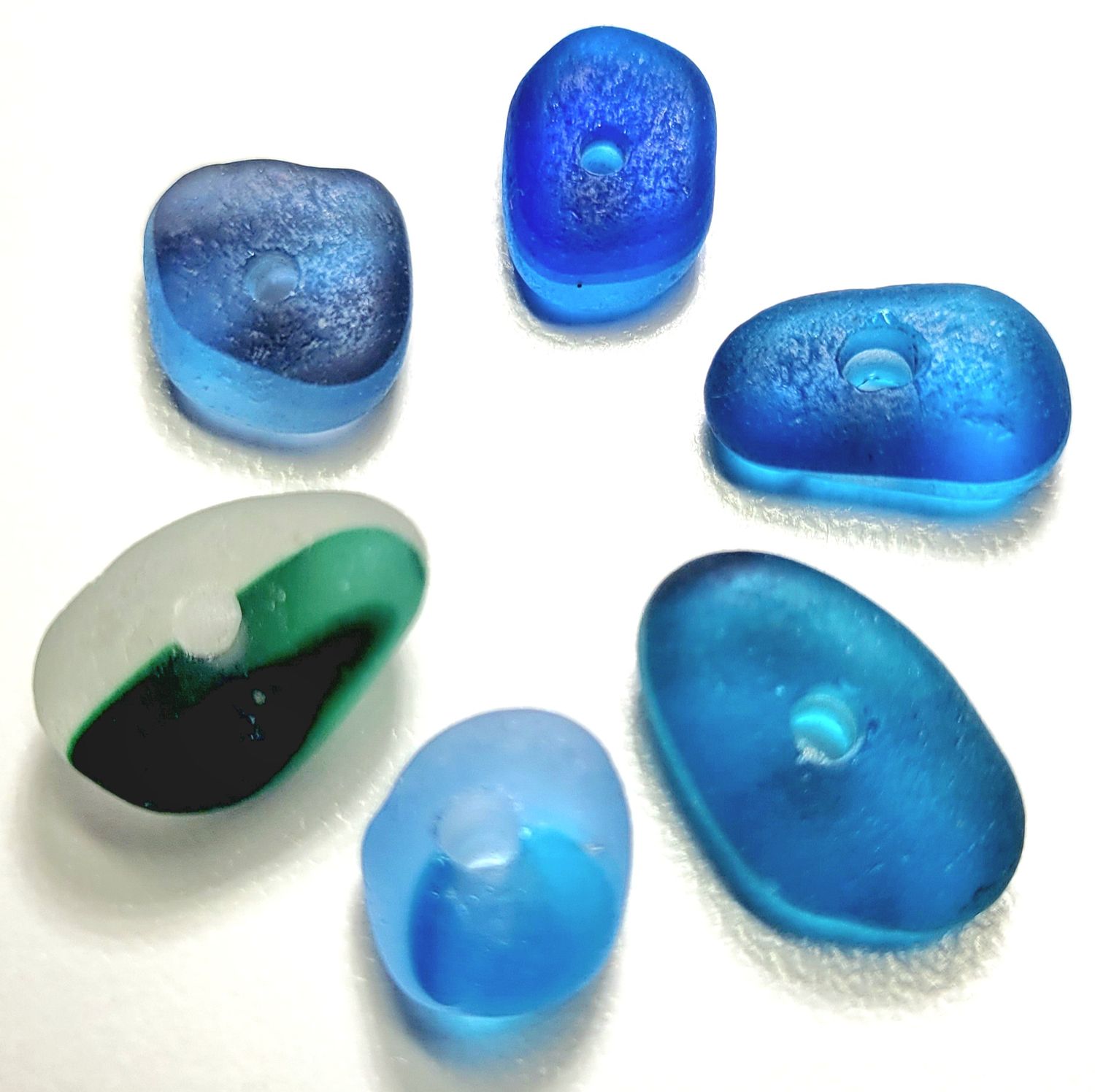 Drilled English Blues Mix - 6pcs Drilled English Blues Mix - 6pcs