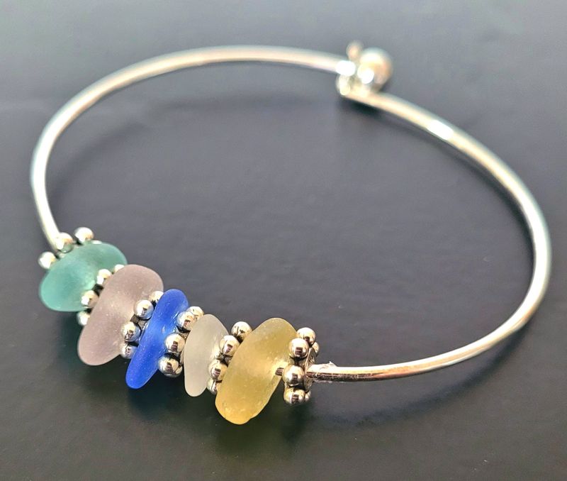 Pastels Sea Glass Bangle