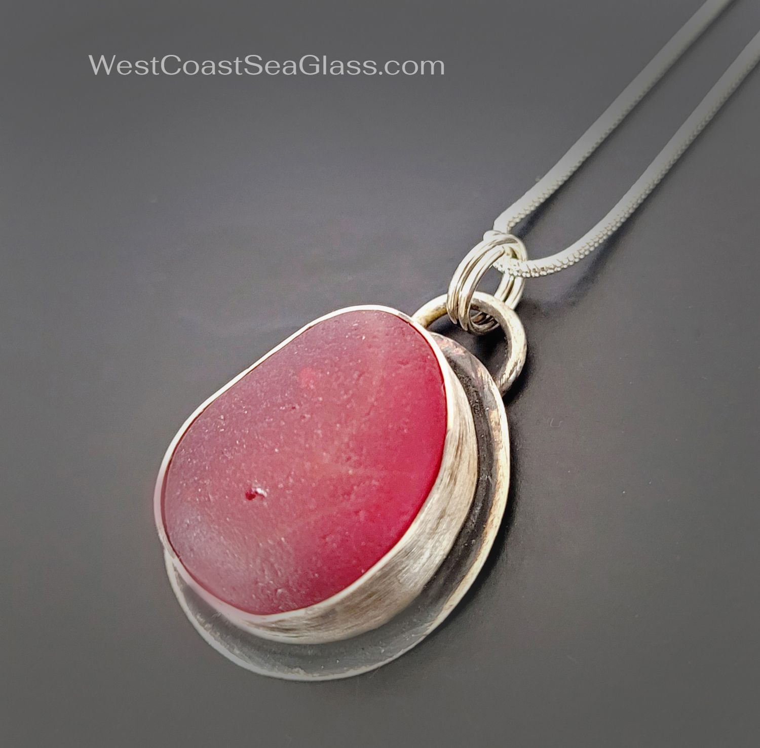 RARE Red Sea Glass Necklace