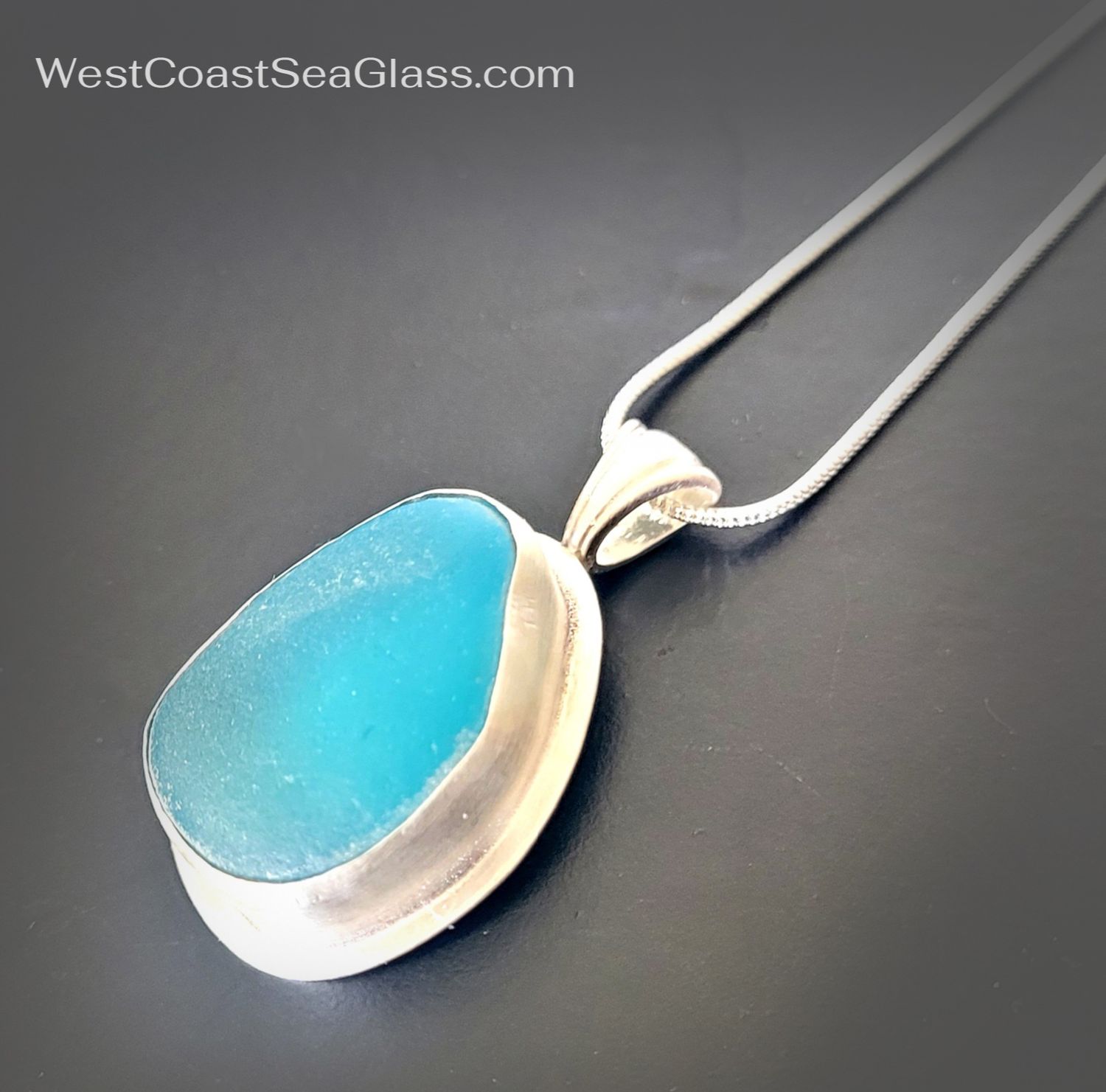 Brightest Aqua Teardrop Necklace Brightest Aqua Teardrop Necklace