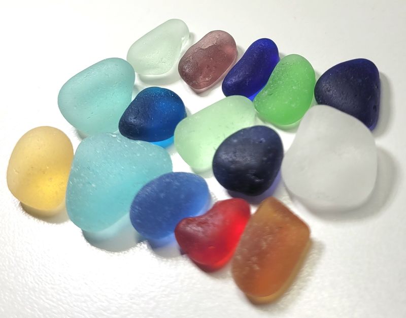 Sea Glass Rarities - 15pcs