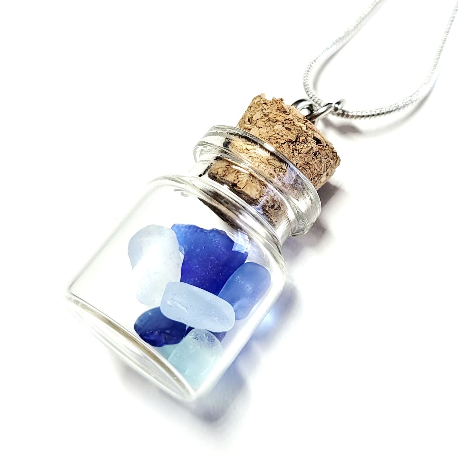 Ocean Blues Bottle Necklace Ocean Blues Bottle Necklace