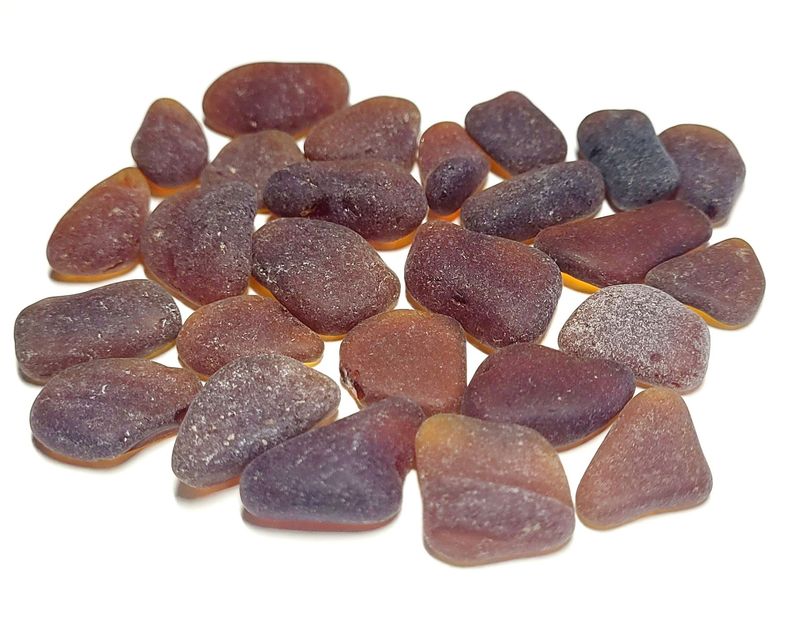 Sea Glass Browns - 25pcs