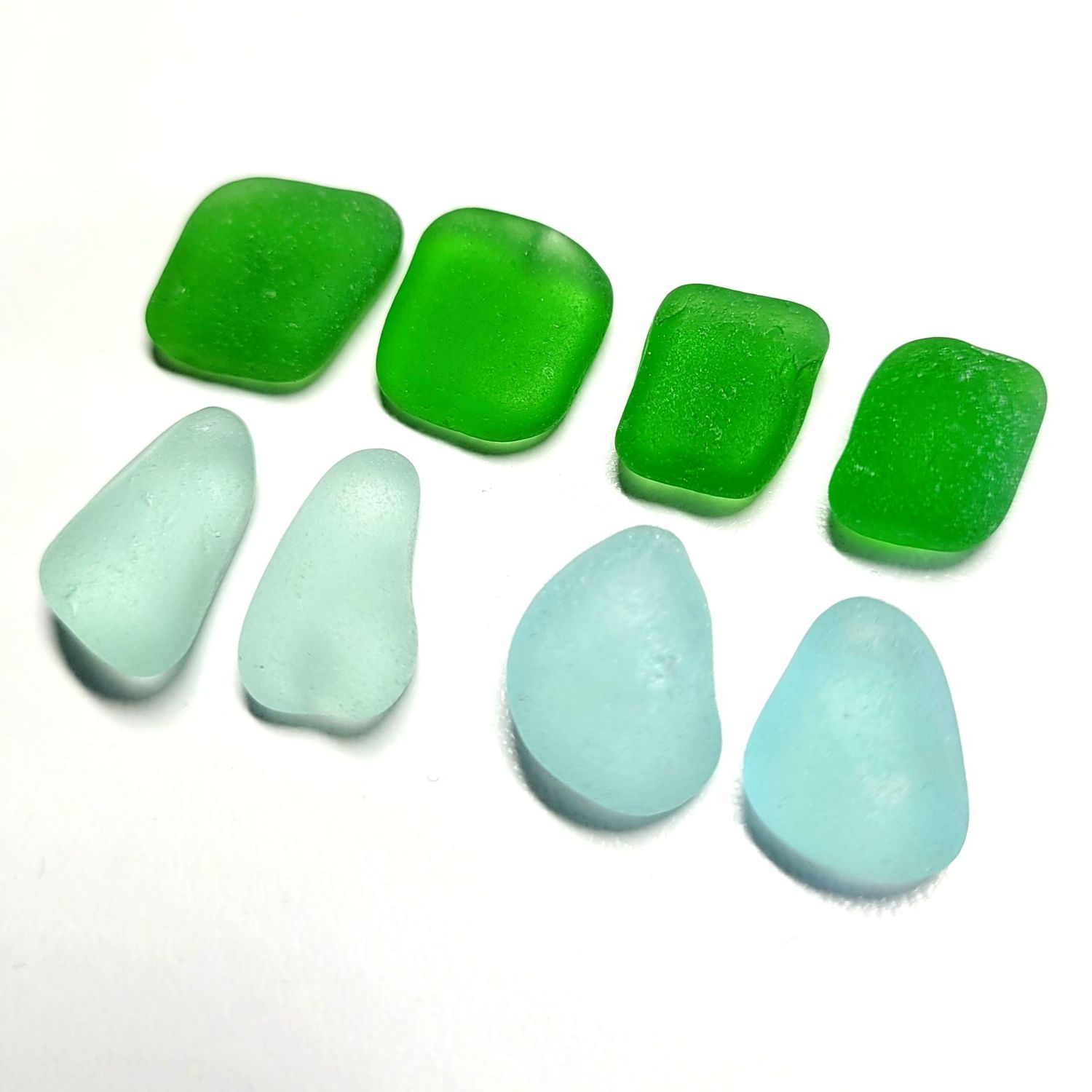 Aqua Blue & Emerald Green Pairs- 8pcs