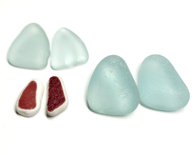 Aqua Blues & Pottery Pairs - 6pcs Aqua Blues & Pottery Pairs - 6pcs