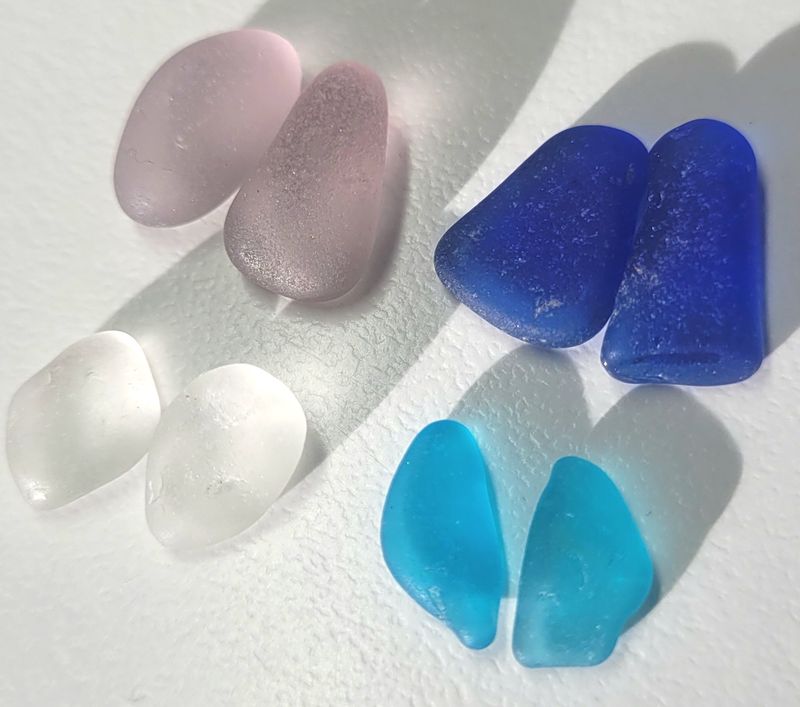 4 Pairs Turquoise & Lavender