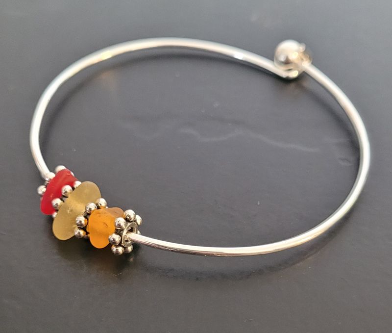 Wild! Orange, Red, & Deep Yellow Bangle