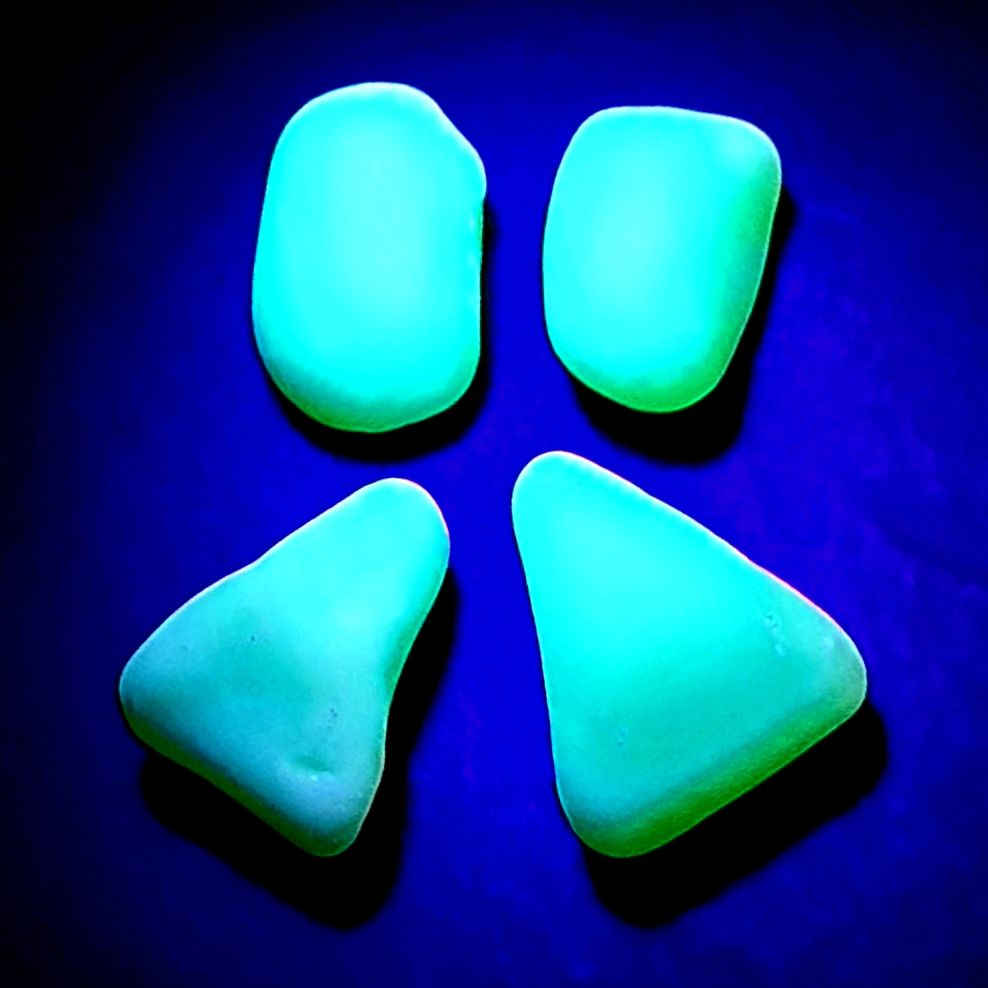 U.V. Milk Glass Pairs U.V. Milk Glass Pairs