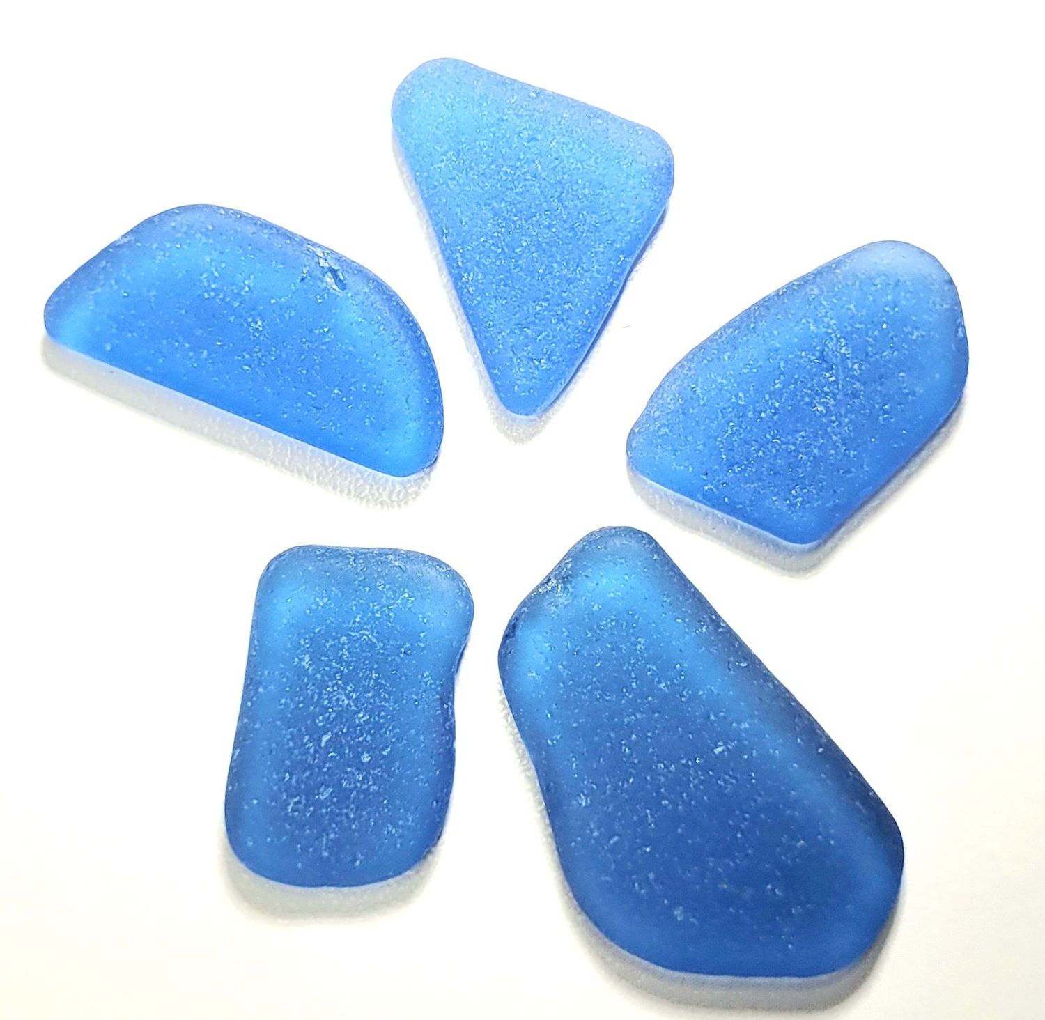 Rare African Soft Blue FLATS - 5pcs