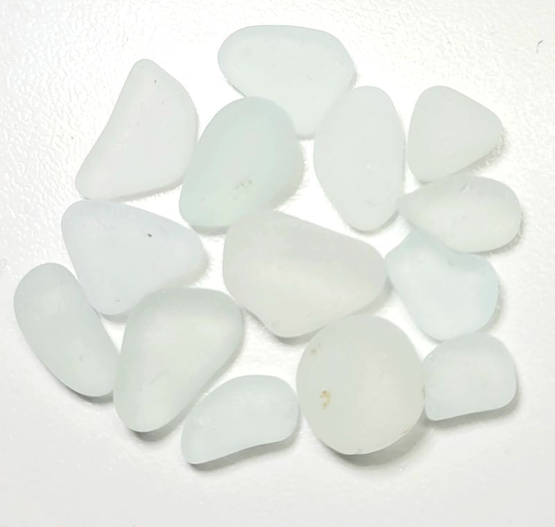 Light Seafoam Greens - 14pcs