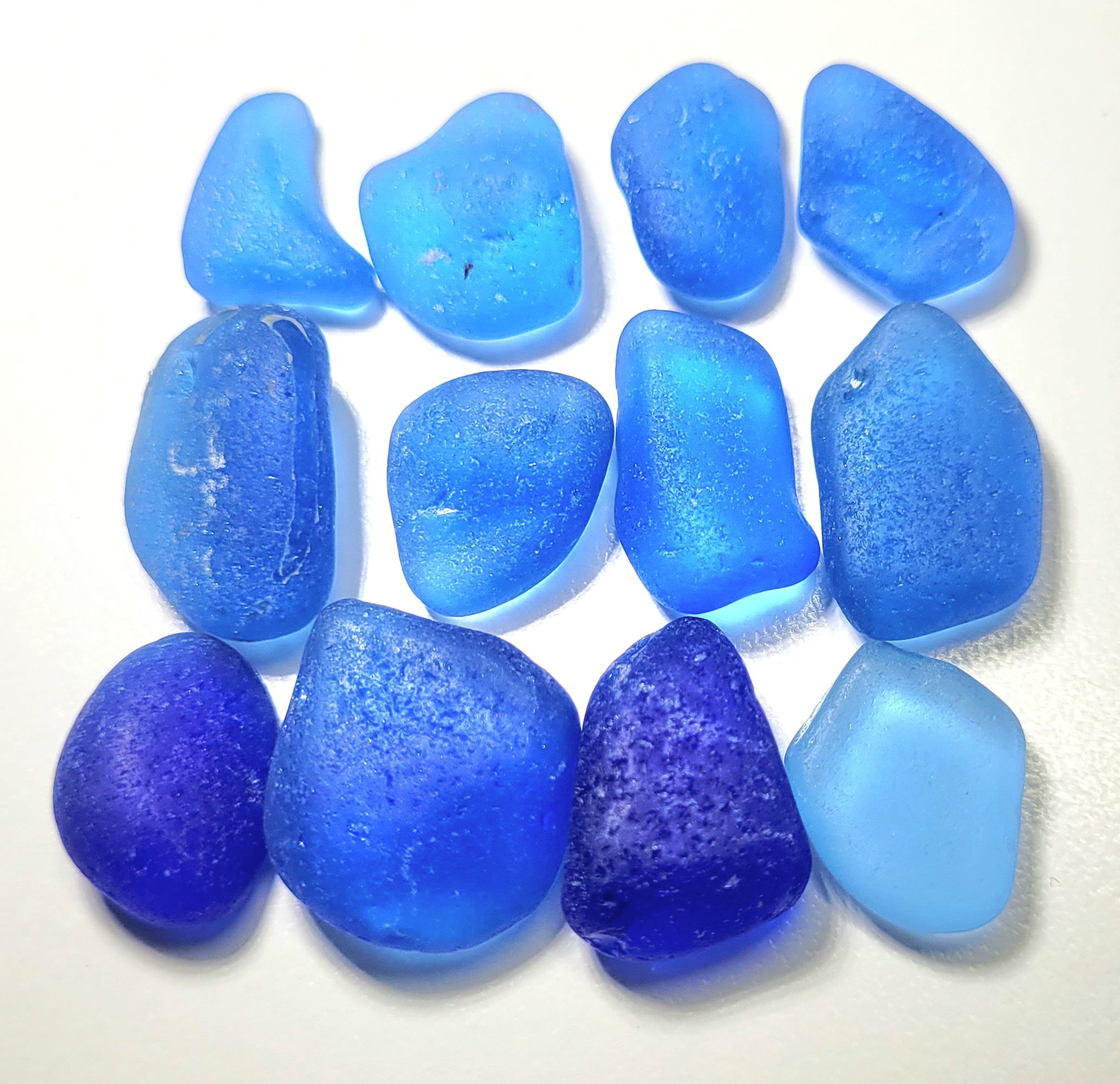 Rare Chunky Soft Blues - 12pcs