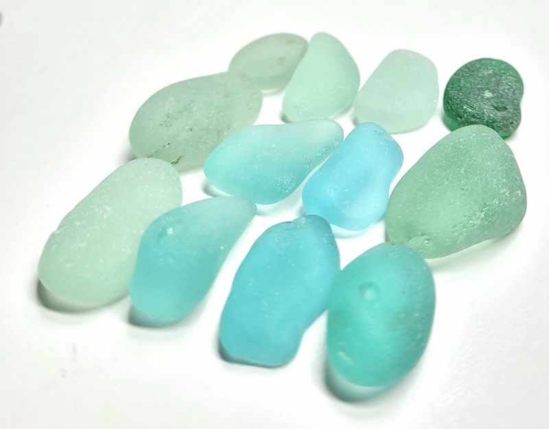 Larger Pacific Aquas & Greens - 12Pcs