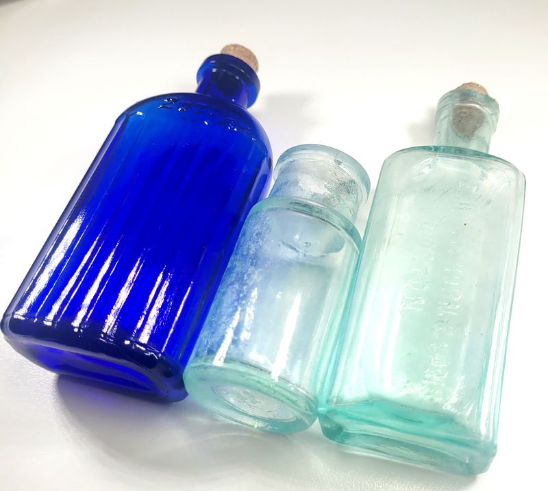 Beach Bottles - 3 Blues
