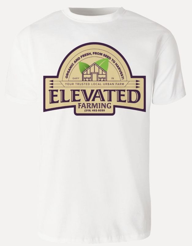 ELEVATED FARMING LOGO T-SHIRT (White)
