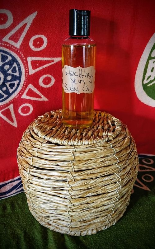 All-Natural Hand-Crafted UnScented HEALTHY SKIN Body Oil 4oz