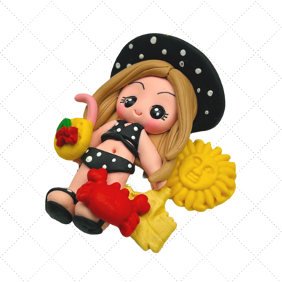 BWM34: Beach with Me Polymer Clay Bow Center DIY