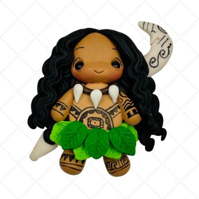 MO12: Princess Moana Inspired Clay Bow Center