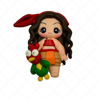 MO23: Princess Moana Inspired Clay Bow Center