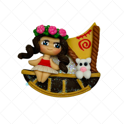 MO25: Princess Moana Inspired Clay Bow Center