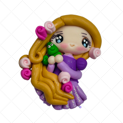 RP13: Rapunzel Inspired Clay Bow Center