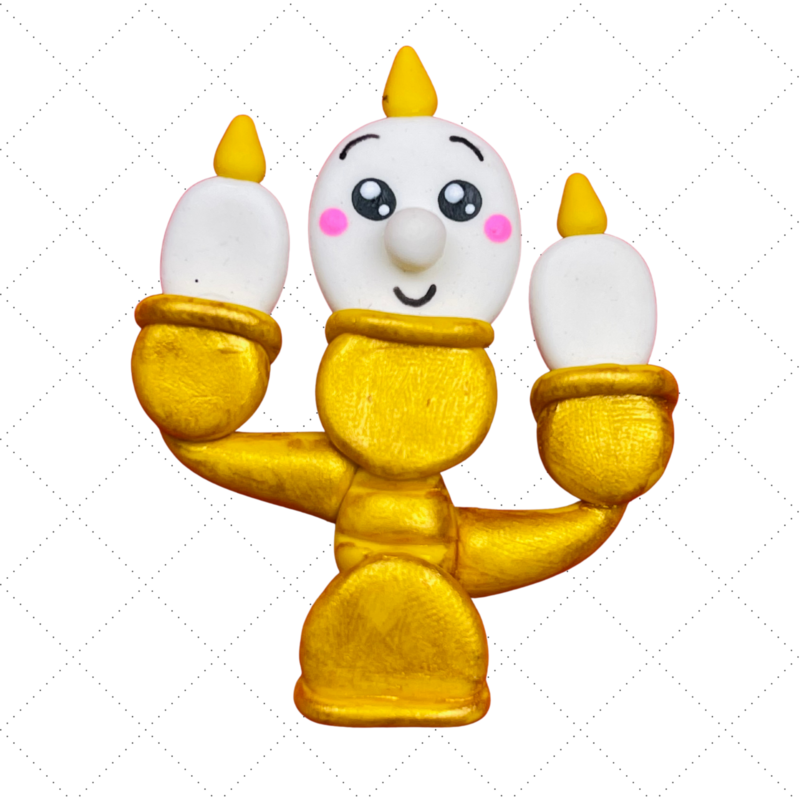 BL19: Clay Doll Polymer Clay Princess Belle Inspired Bow Center
