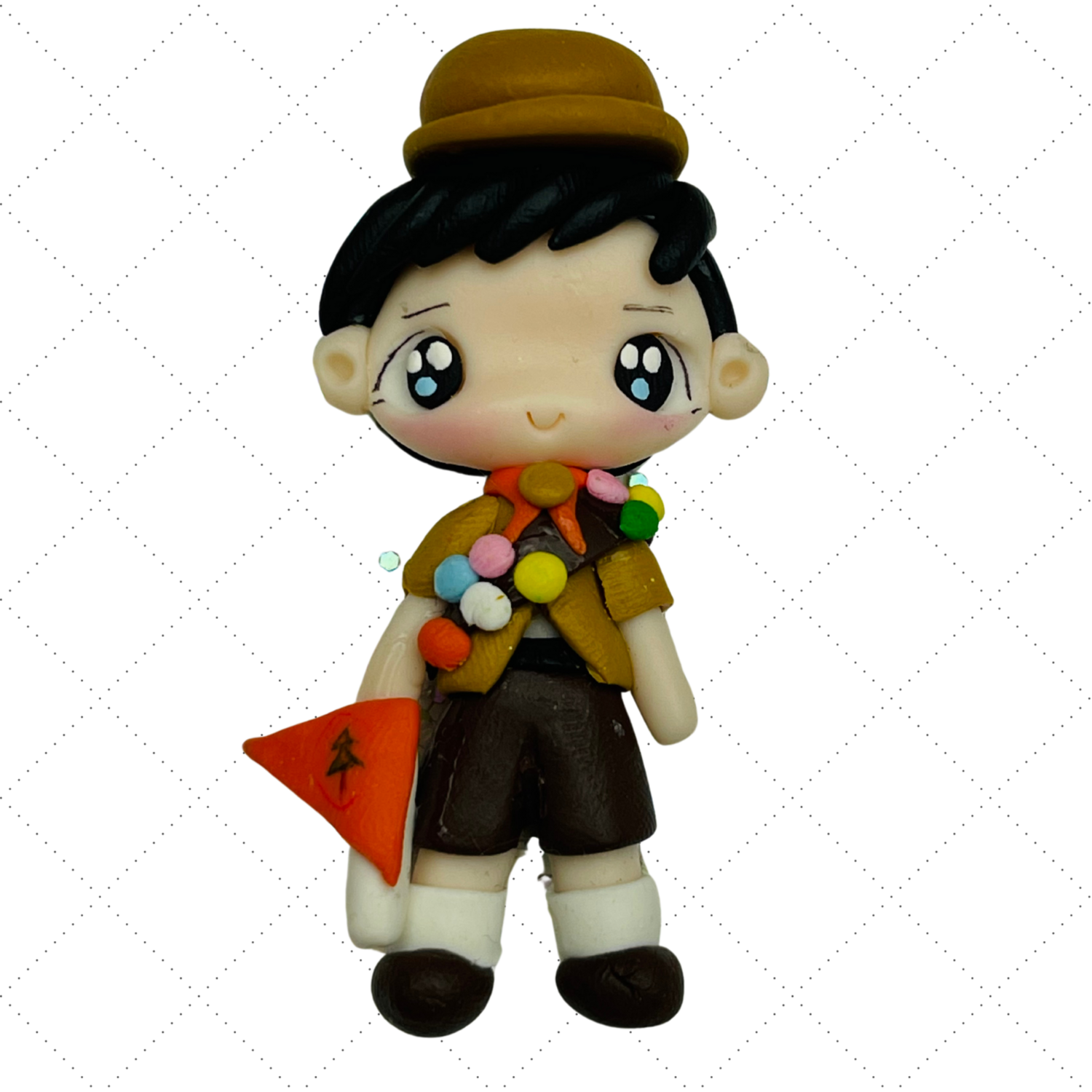 UP14: Up Clay Hair Bow Centers