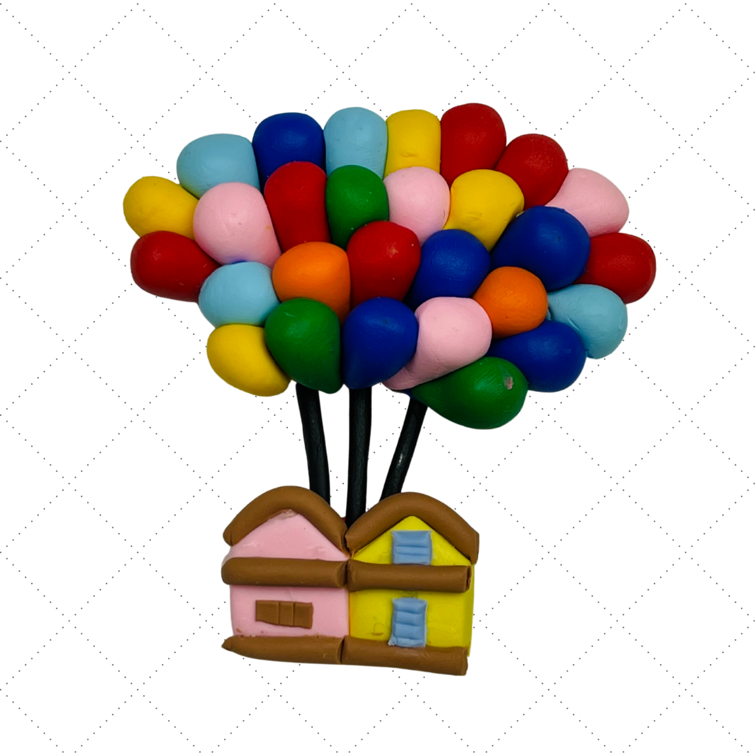 UP18: Up Clay Hair Bow Centers