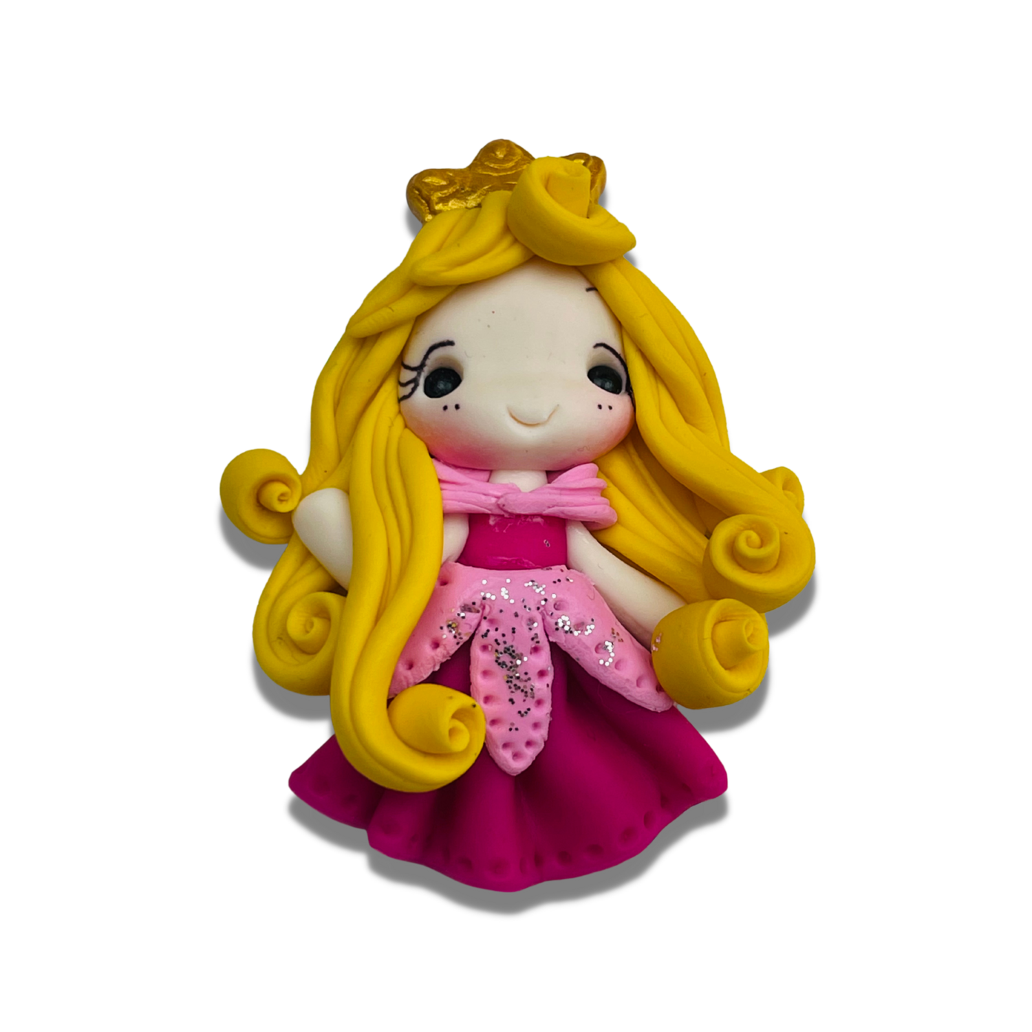 AU10: Princess Aurora Clay Bow Center Inspired