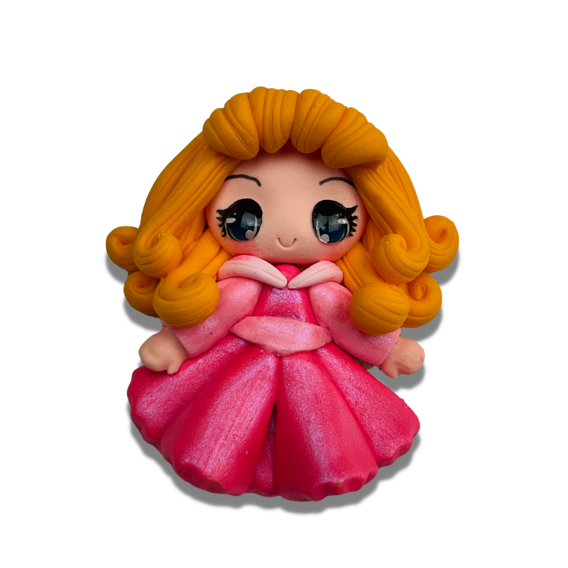 AU12: Princess Aurora Clay Bow Center Inspired