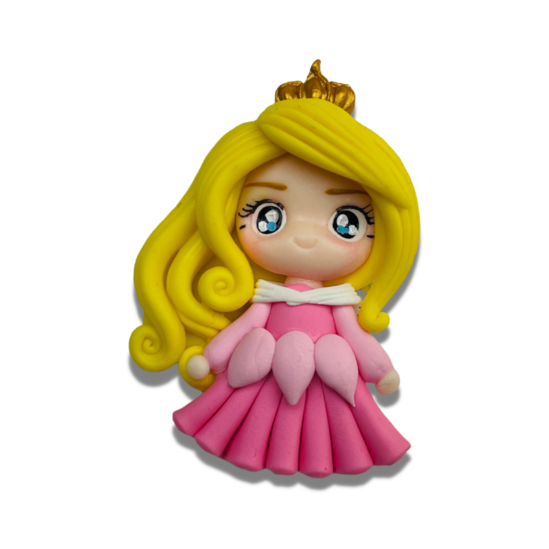 AU14: Princess Aurora Clay Bow Center Inspired