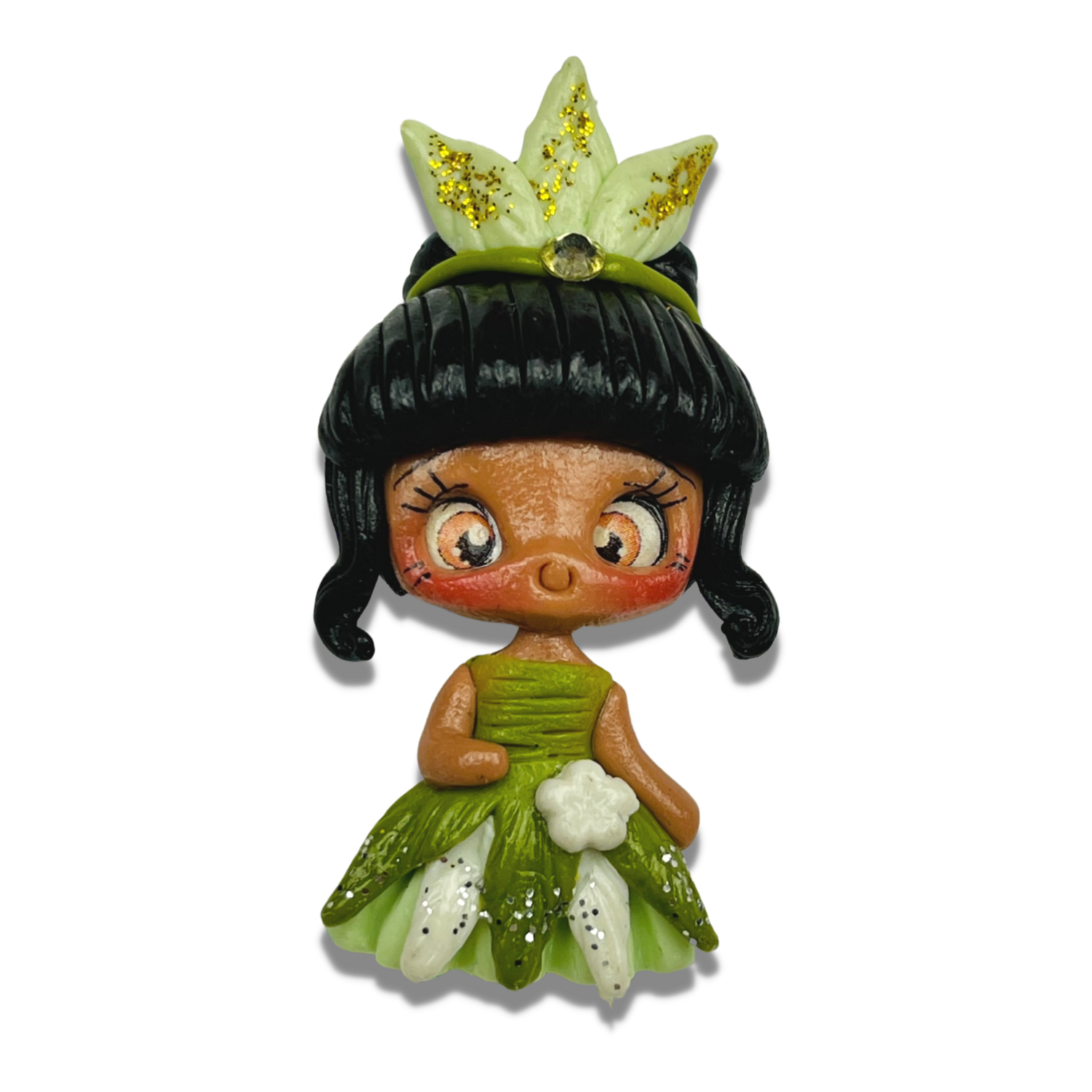 TA19:  Tiana Princess Clay Bow Center