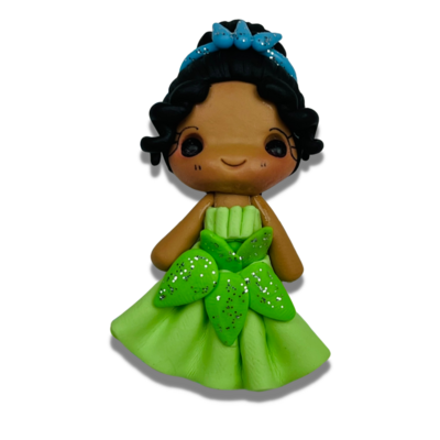 TA13:  Tiana Princess Clay Bow Center