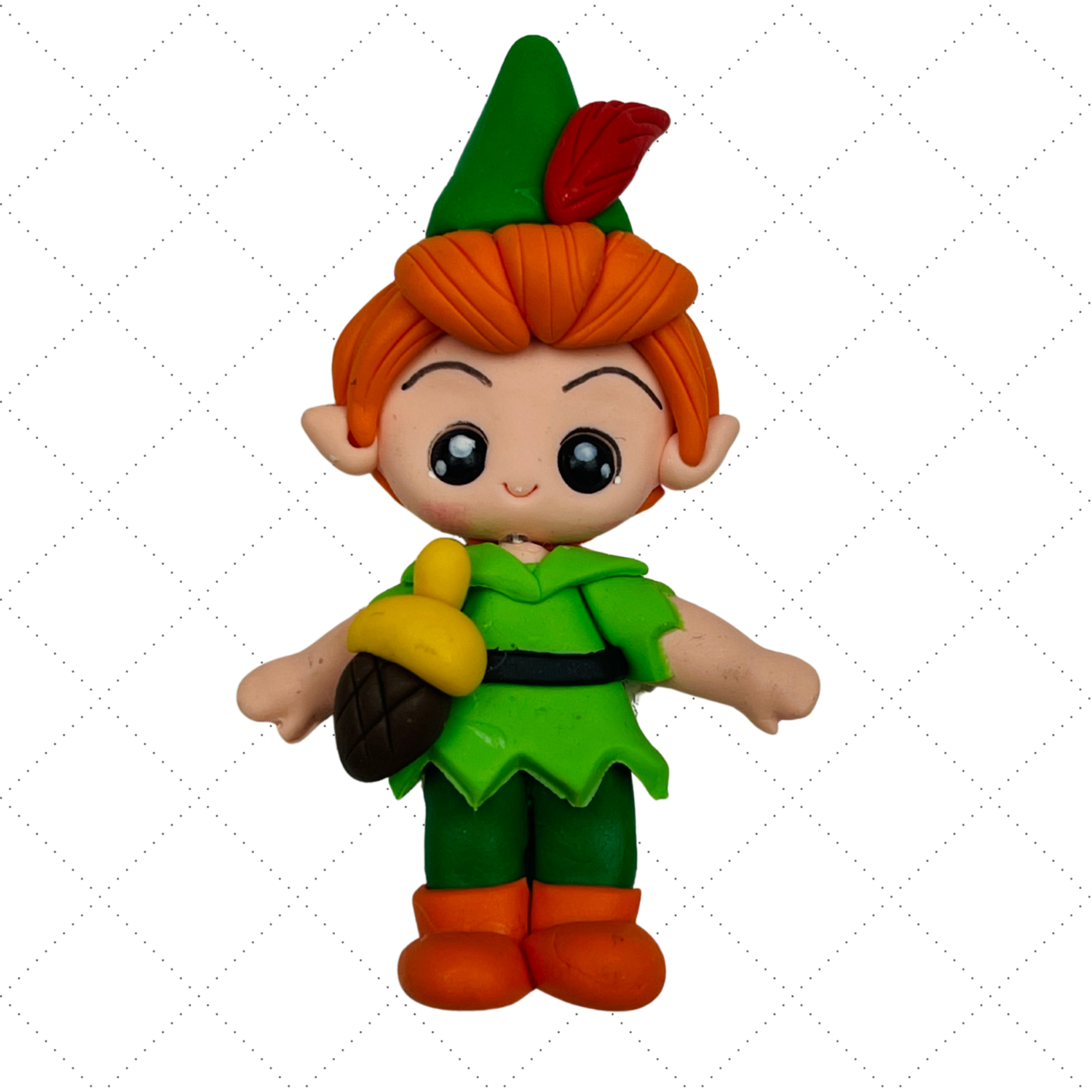 PP12: Young Pan Inspired Clay Doll for Hairbow Center