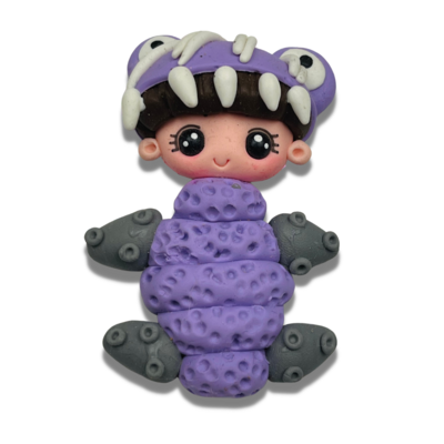 MI17: Monsters Polymer Clay Bow Center DIY
