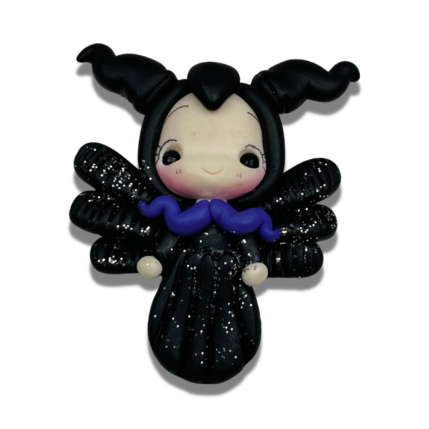 MAL11: Maleficent Inspired Polymer Clay Bow Center DIY