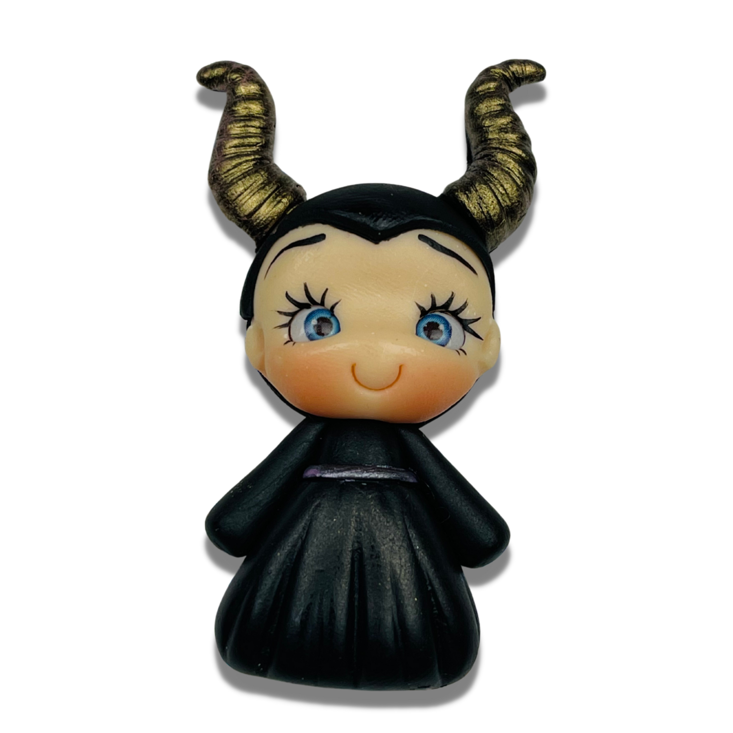 MAL14: Maleficent Inspired Polymer Clay Bow Center DIY