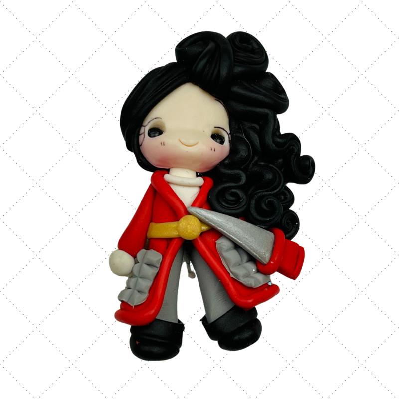 MU15: Mulan Handmade Clay Bow Centers Inspired