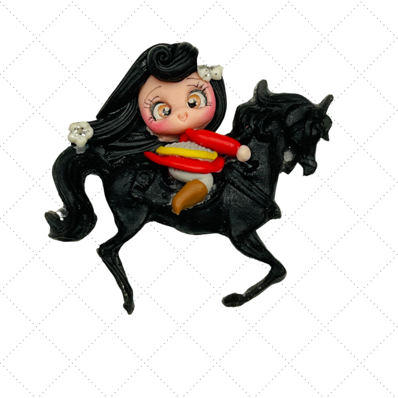 MU12: Mulan Handmade Clay Bow Centers Inspired