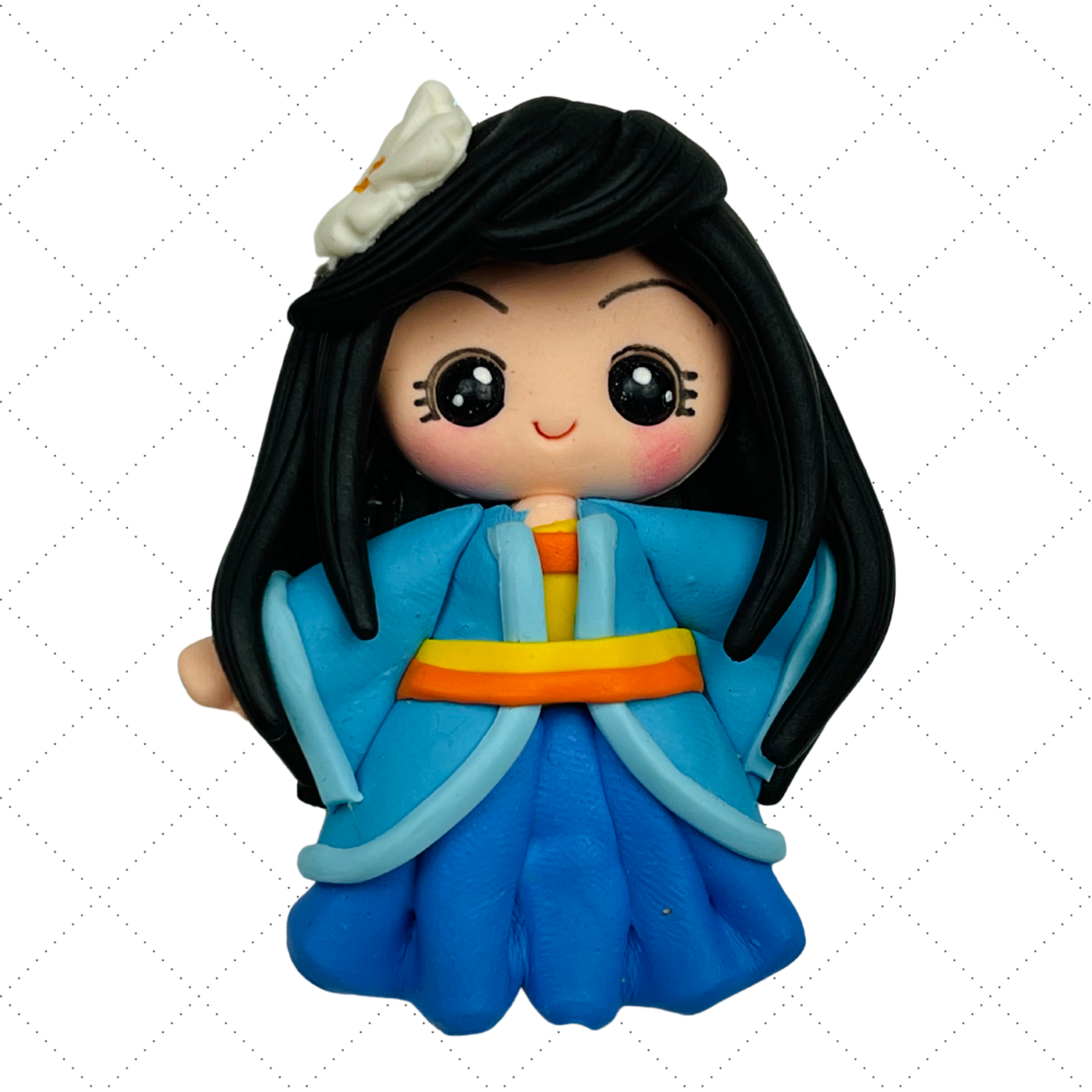 MU18: Mulan Handmade Clay Bow Centers Inspired