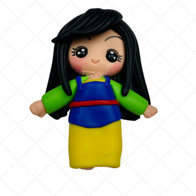 MU21: Mulan Handmade Clay Bow Centers Inspired